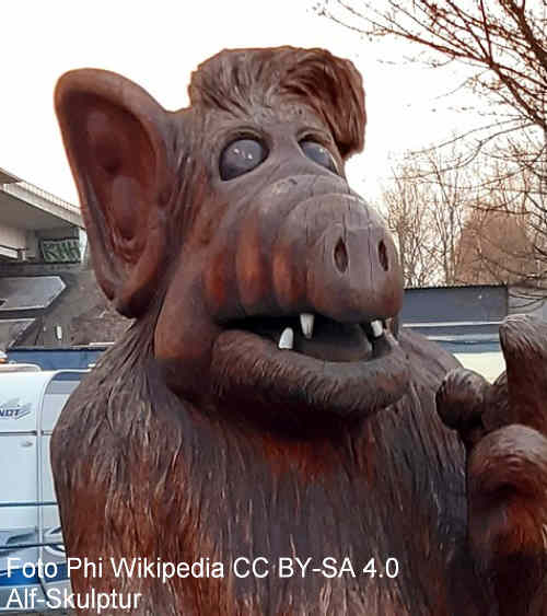 Eine Alf-Skulptur