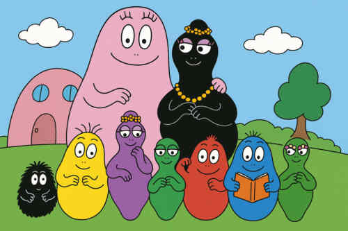 Hauptfiguren Barbapapa und Familie