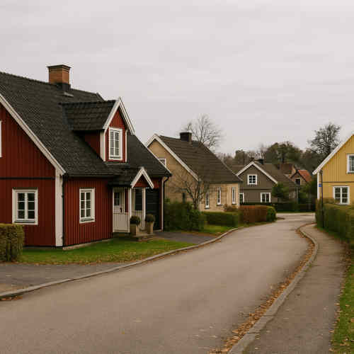 Drehort der Serie En helt vanlig familj: Wohnviertel in Lund, Schweden