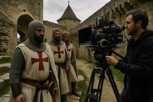 Dreharbeiten zu Knightfall in Tschechien