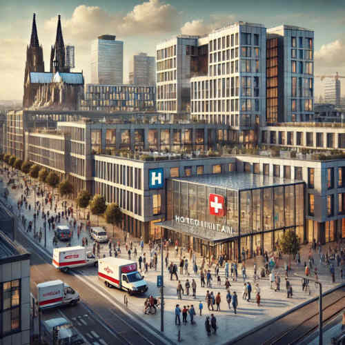 Krankenhausszene in Köln