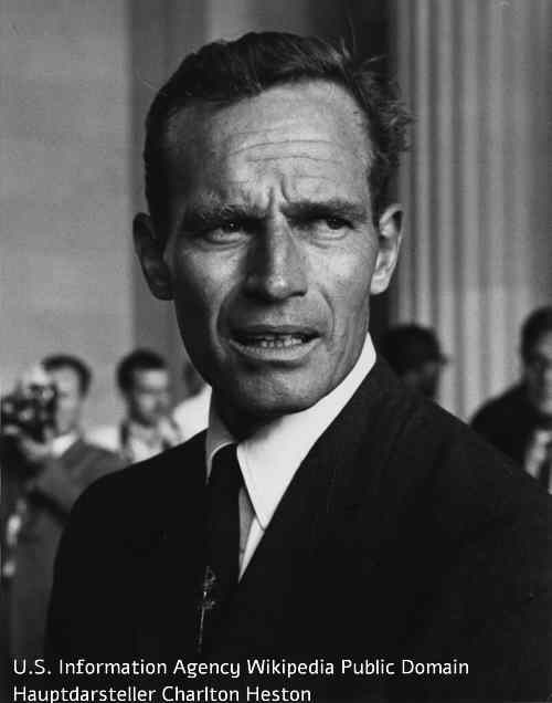 Hauptdarsteller Charlton Heston aus Planet der Affen
