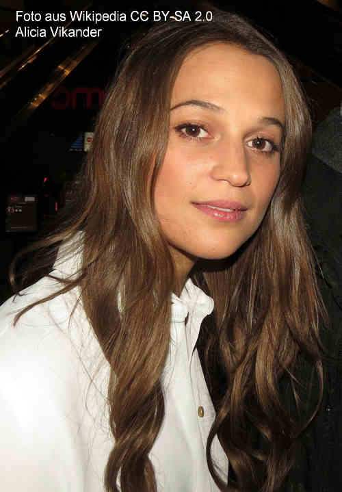 Alicia Vikander hübsche Seriendarstellerin