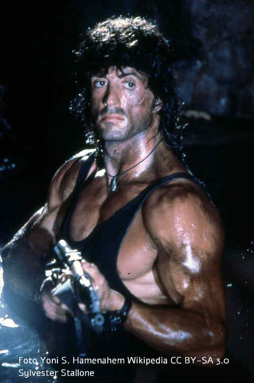 John Rambo (Sylvester Stallone) in Rambo