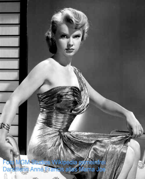 Trio mit vier Fäusten, Mama Joe-Darstellerin Anne Francis