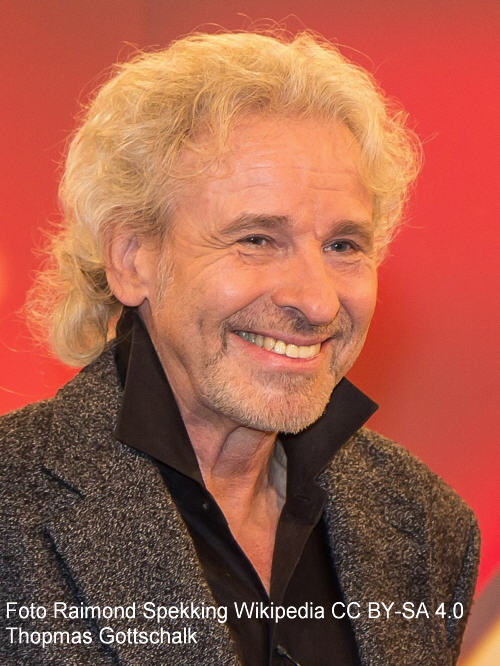 Moderator Thomas Gottschalk